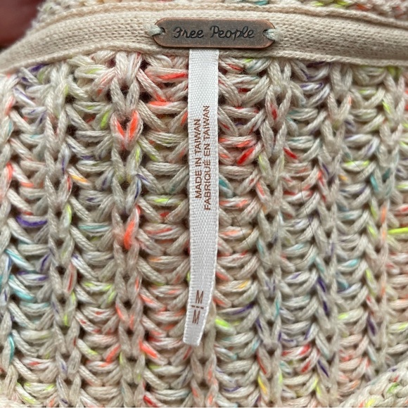 Free People Neon Lights Oversize Knit Sweater in Confetti Combo. Size M. - Picture 13 of 15